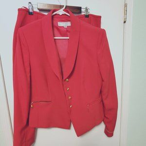 Tahari Pink Skirt Suit - size 14p